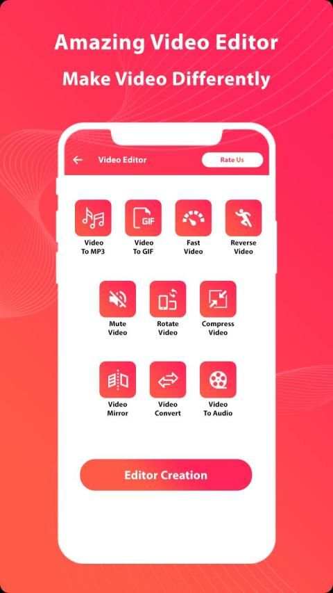 Video Maker And Editor स्क्रीनशॉट 1