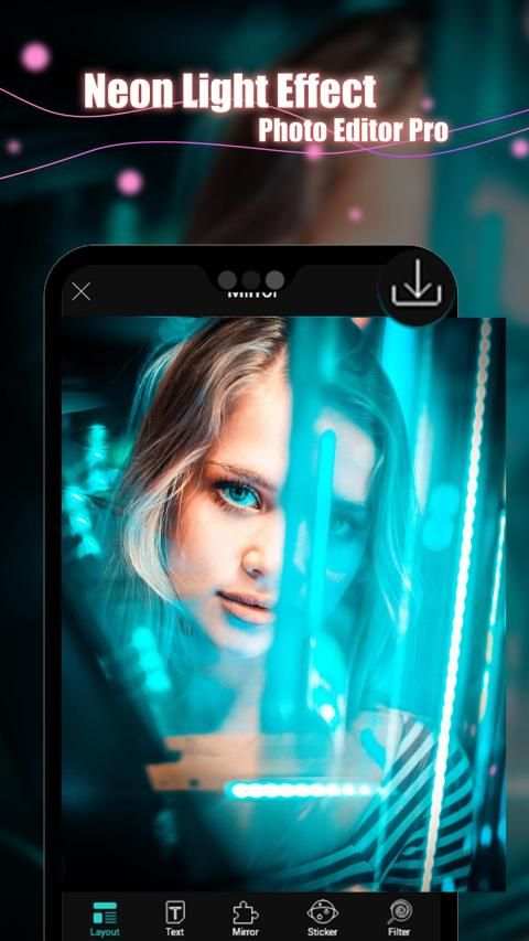 Neon Light Effect Photo Editor Pro स्क्रीनशॉट 2
