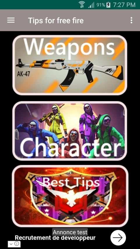Tips for free fire ProGuide 2019 screenshot 1