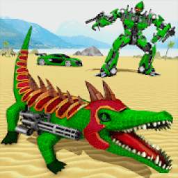 Crocodile Robot Car Transforming Robot Games