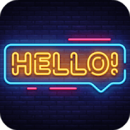 Neon Text On Photo आइकन