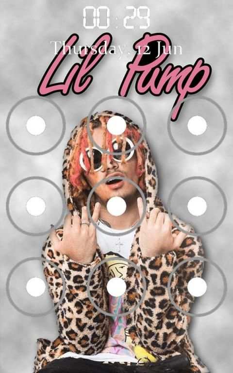 Lil Pump Pattern Lock Screen screenshot 1