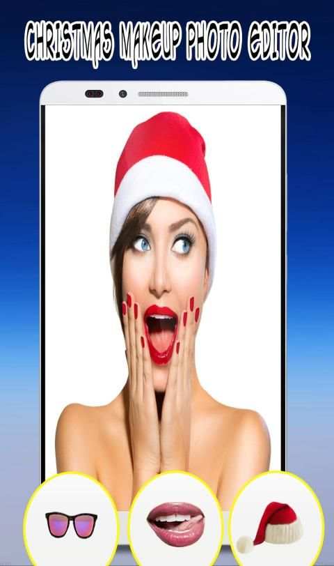 Chrsitmas Makeup Photo Editor:Christmas Stickers screenshot 3