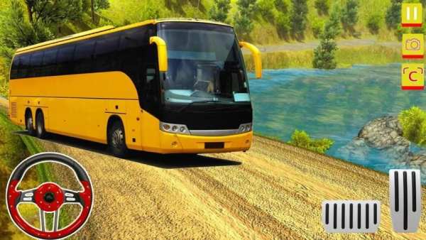 OffRoad Uphill Euro Tourist Bus Driving Simulator screenshot 4