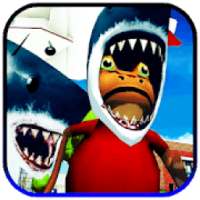 amazing Funny Frog Shark Fighter