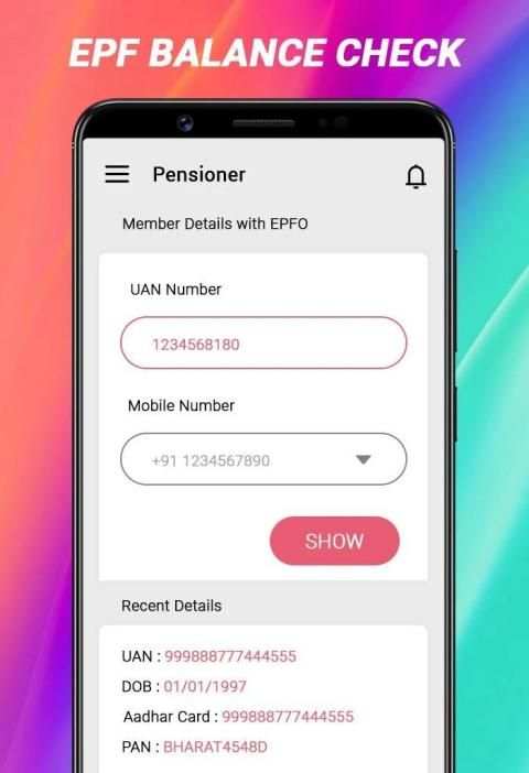 EPF Balance: PF Balance, EPF Passbook, UAN App screenshot 1