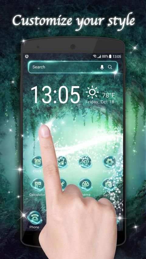 Nature launcher theme &wallpaper screenshot 1