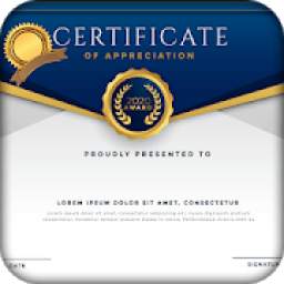 Certificate Maker - Custom Certificate Design
