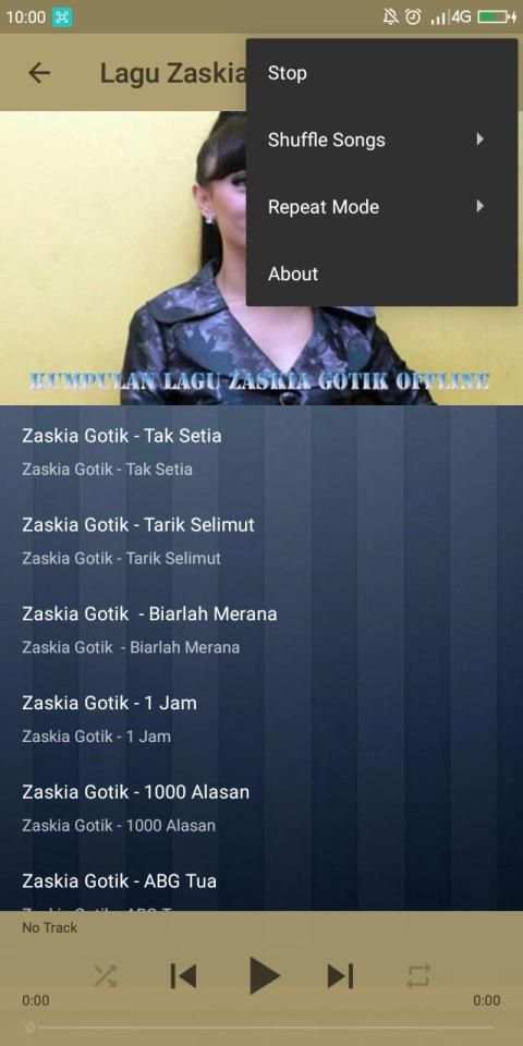 Lagu Zaskia Gotik Offline Lengkap screenshot 5