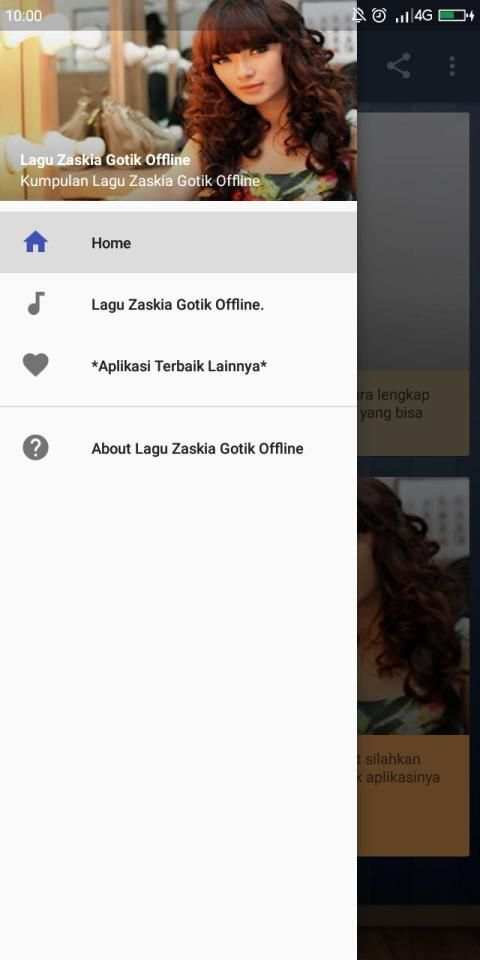 Lagu Zaskia Gotik Offline Lengkap screenshot 1
