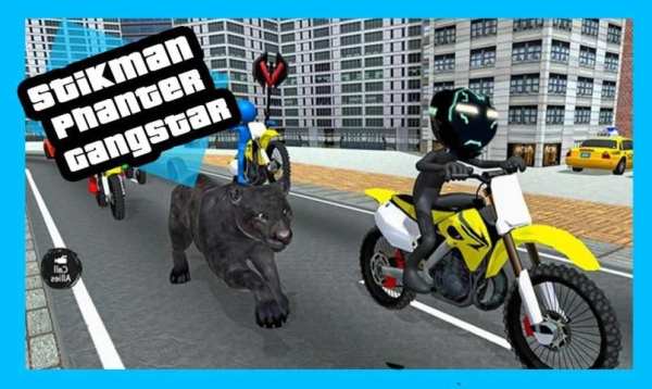 Multi Stickman panther Rope Hero Gang Star Battle. screenshot 3