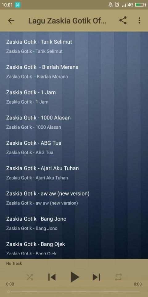 Lagu Zaskia Gotik Offline Lengkap screenshot 6