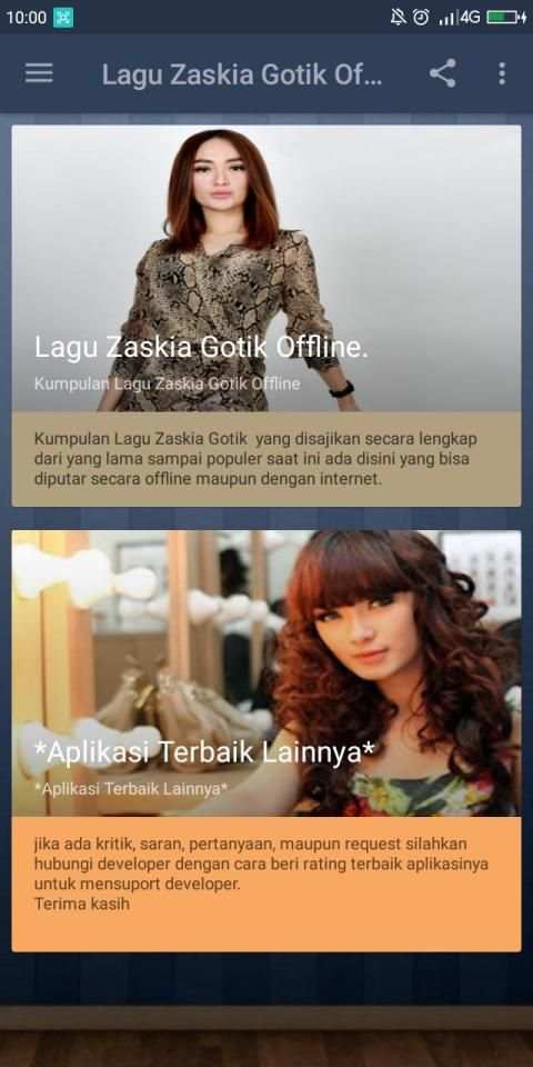 Lagu Zaskia Gotik Offline Lengkap screenshot 2