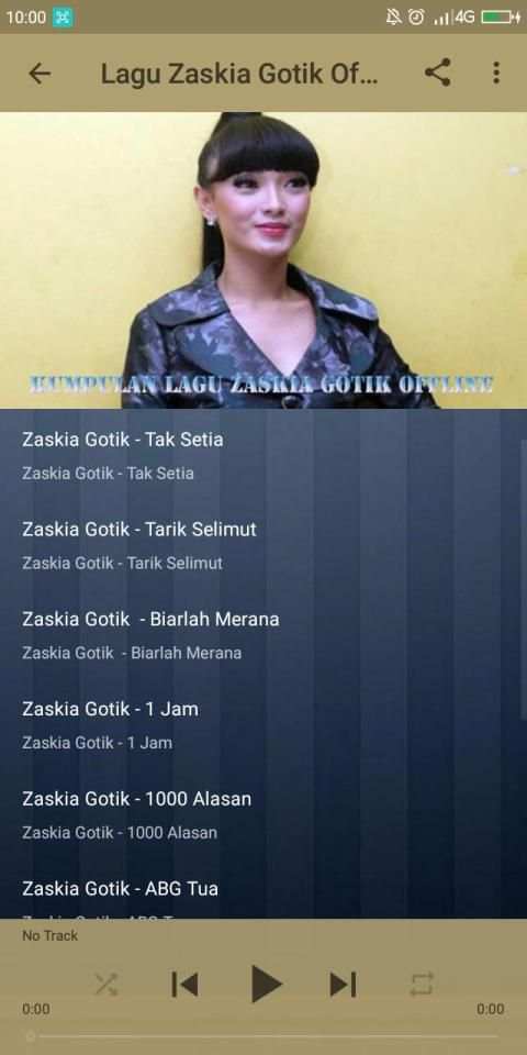 Lagu Zaskia Gotik Offline Lengkap screenshot 3