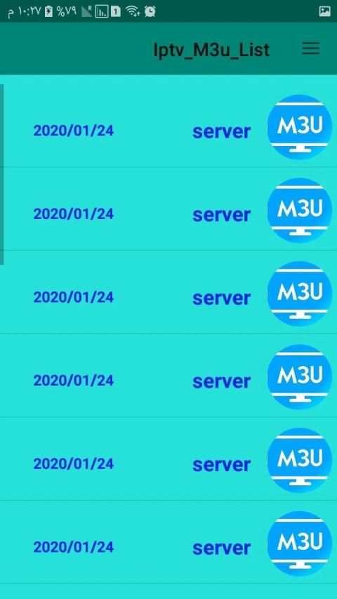 Top M3u List screenshot 3