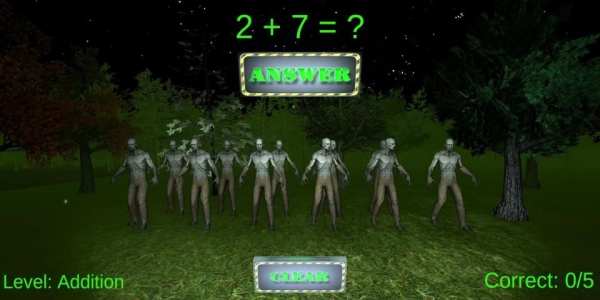 Zombie Math screenshot 2