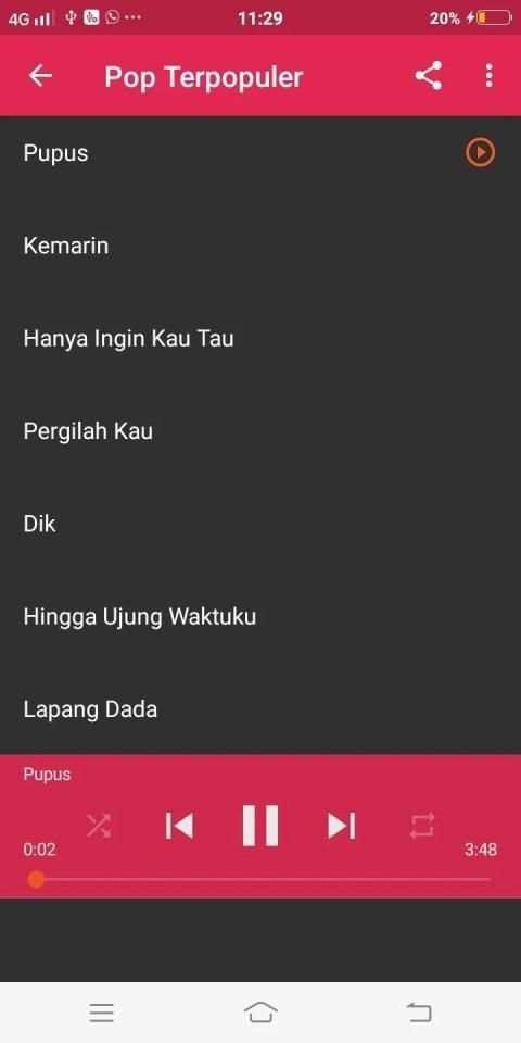 Lagu Pop 2000an Full Offline screenshot 1