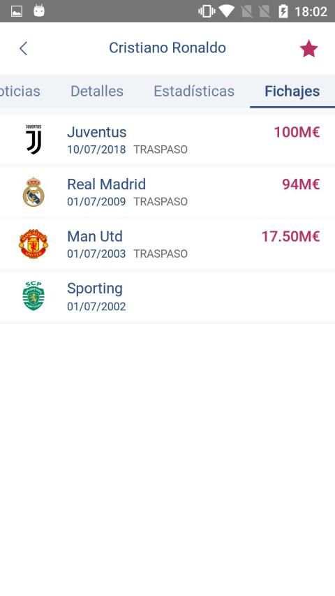 Fichajes fútbol: mercado, resultados, directo screenshot 1