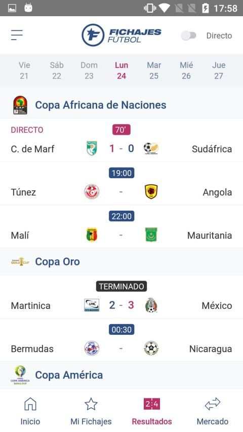 Fichajes fútbol: mercado, resultados, directo screenshot 6