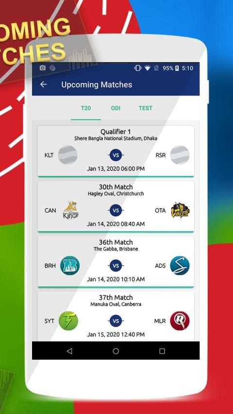 Cricket live:Matchbook,scorecard,Commentary,Match स्क्रीनशॉट 3