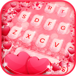 Glitter Love Heart Keyboard आइकन