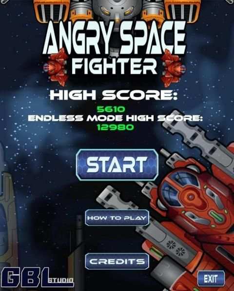 Angry Space Fighter स्क्रीनशॉट 1