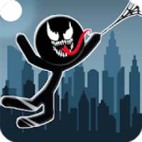Bad Spider Stickman - Rope Hero venom hook