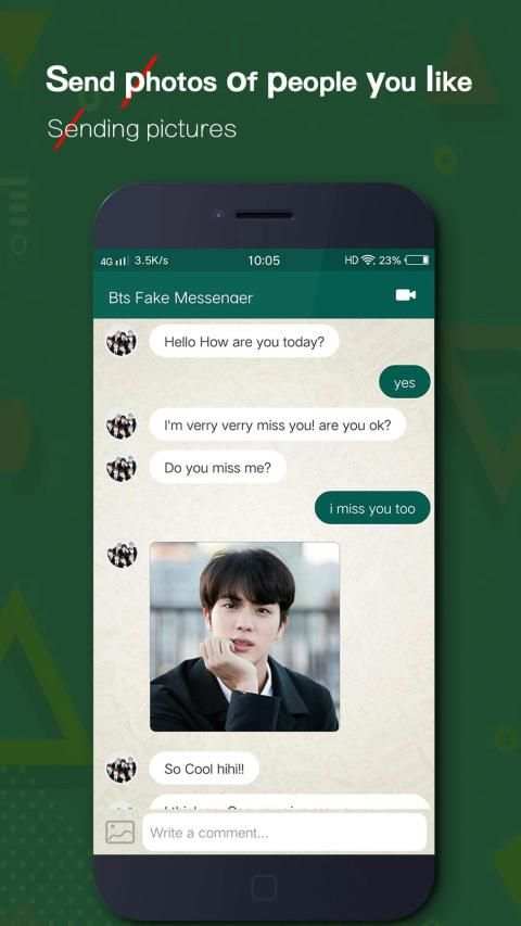 Bts Fake WhatsChat Messenger screenshot 4