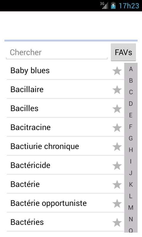 Dictionnaire Médical screenshot 1