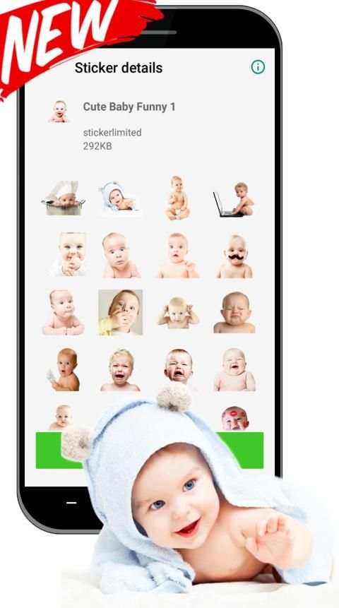 Cute Baby Funny Sticker For WAStickerApps screenshot 1