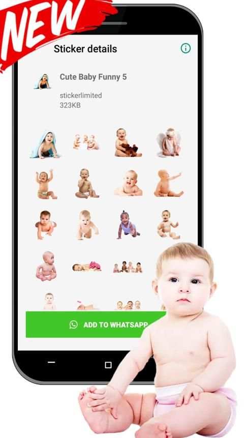 Cute Baby Funny Sticker For WAStickerApps screenshot 3