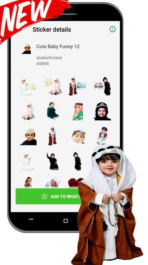 Cute Baby Funny Sticker For WAStickerApps screenshot 7