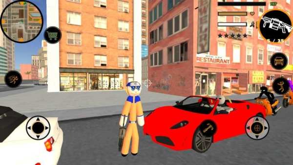 Naru Stickman Rope Hero Ninja Gangstar Crime Fight screenshot 4