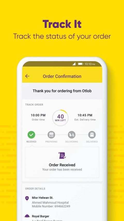Otlob - Food Delivery screenshot 1