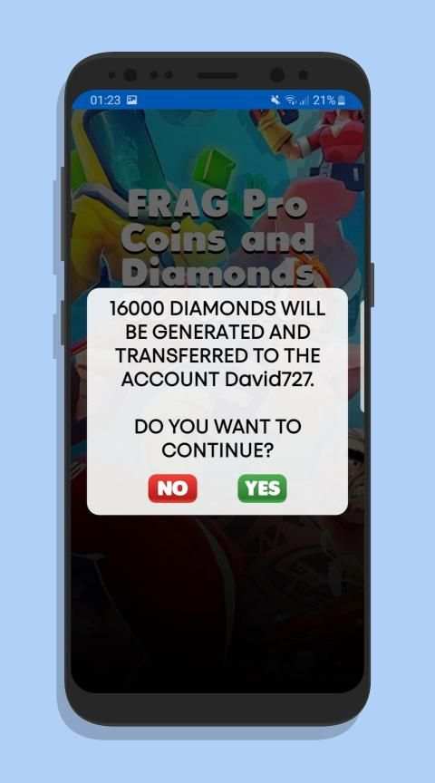 FRAG Free GOLD & DIAMONDS - Generator Simulator 4 تصوير الشاشة