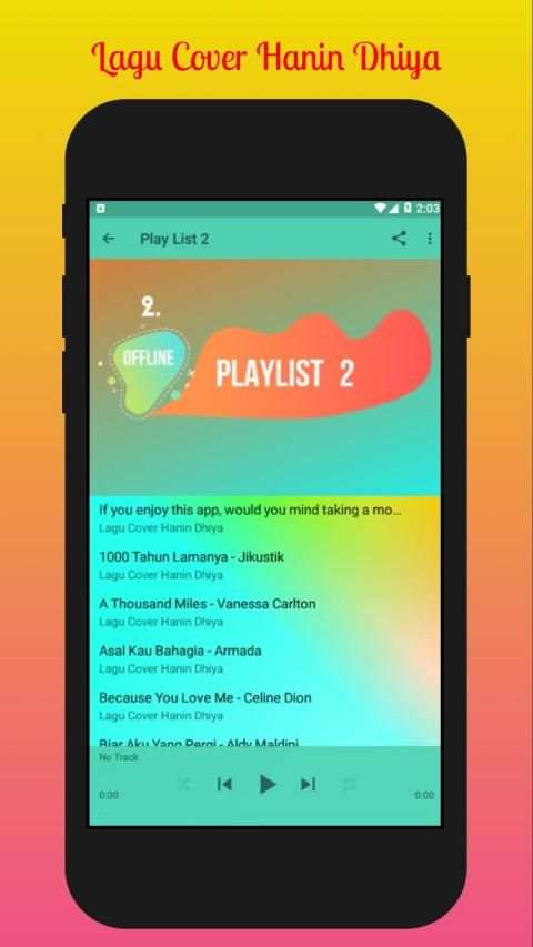 Lagu Cover Hanin Dhiya Offline screenshot 4