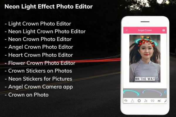 Light Crown Photo Editor - Crown Heart Pic Editor स्क्रीनशॉट 8