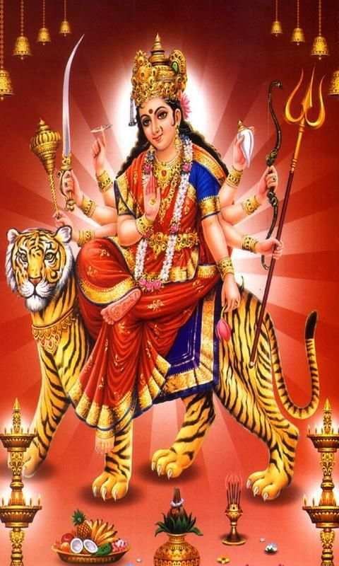 Maa Durga Live Wallpaper स्क्रीनशॉट 1