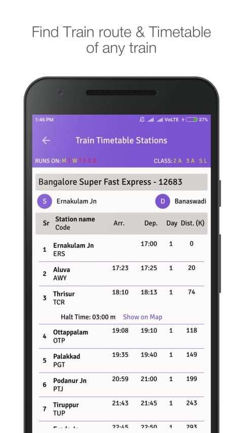 Indian Railway,NTES App for Railway Enquiry,PNR screenshot 1