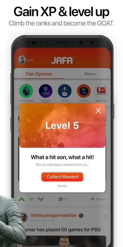 JAFA: Football Fan Opinion & Personalised News App स्क्रीनशॉट 6