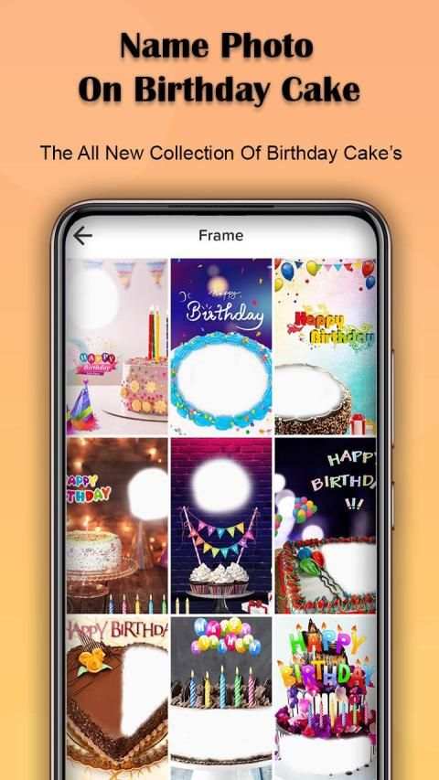Name Photo On Birthday Cake New स्क्रीनशॉट 2