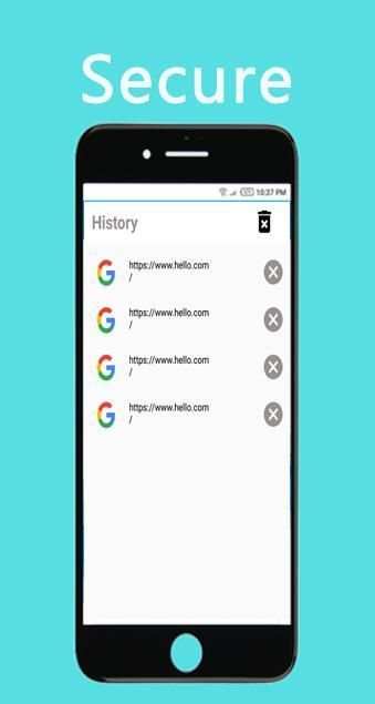Teza Mini - fast web browser स्क्रीनशॉट 1