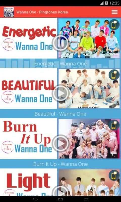 Wanna One - Ringtones Korea скриншот 4