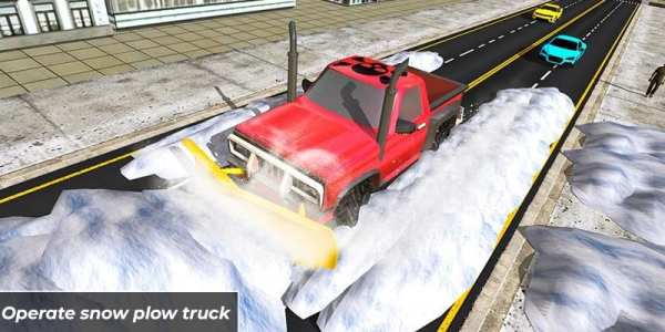 Grand Snow Clean Road Driving Simulator 19 स्क्रीनशॉट 5