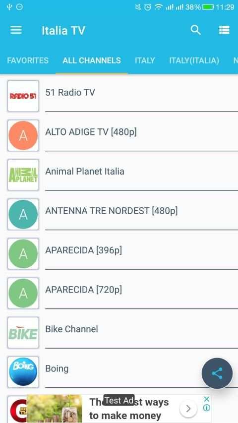 Italia TV - Free TV Channels screenshot 3
