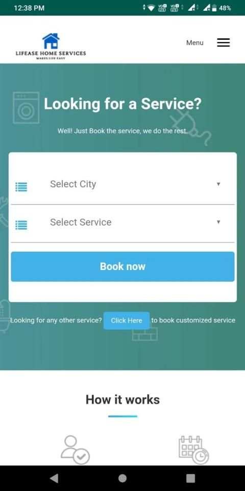 Lifease Home Services स्क्रीनशॉट 2