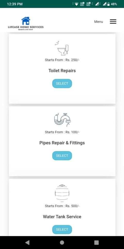 Lifease Home Services स्क्रीनशॉट 3