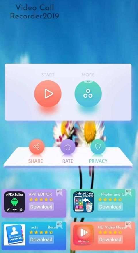 video call recoder with audio for imo,whatsapp screenshot 1