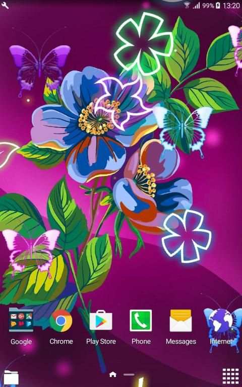 Abstract Flower Live Wallpaper screenshot 1