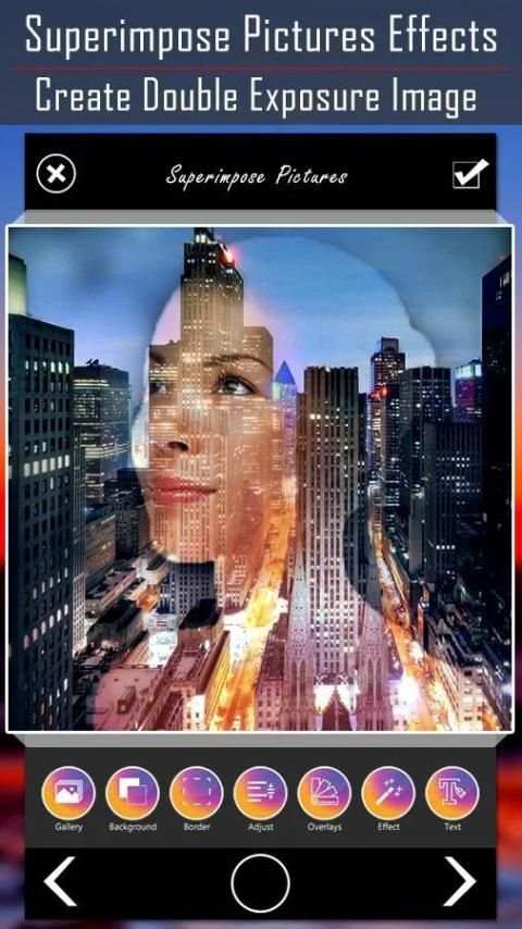 Superimpose Photo Effects : Dual Exposure Editor screenshot 4